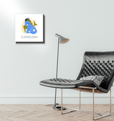 Capricorn Wrapped Canvas 12x12 | Zodiac Series 4 - Beyond T-shirts